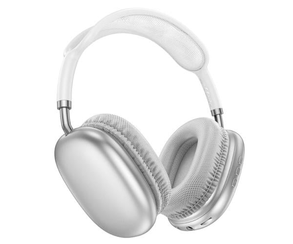 Наушники Bluetooth Borofone BO22 Plus Elegant BT headphones 800mAh Silver