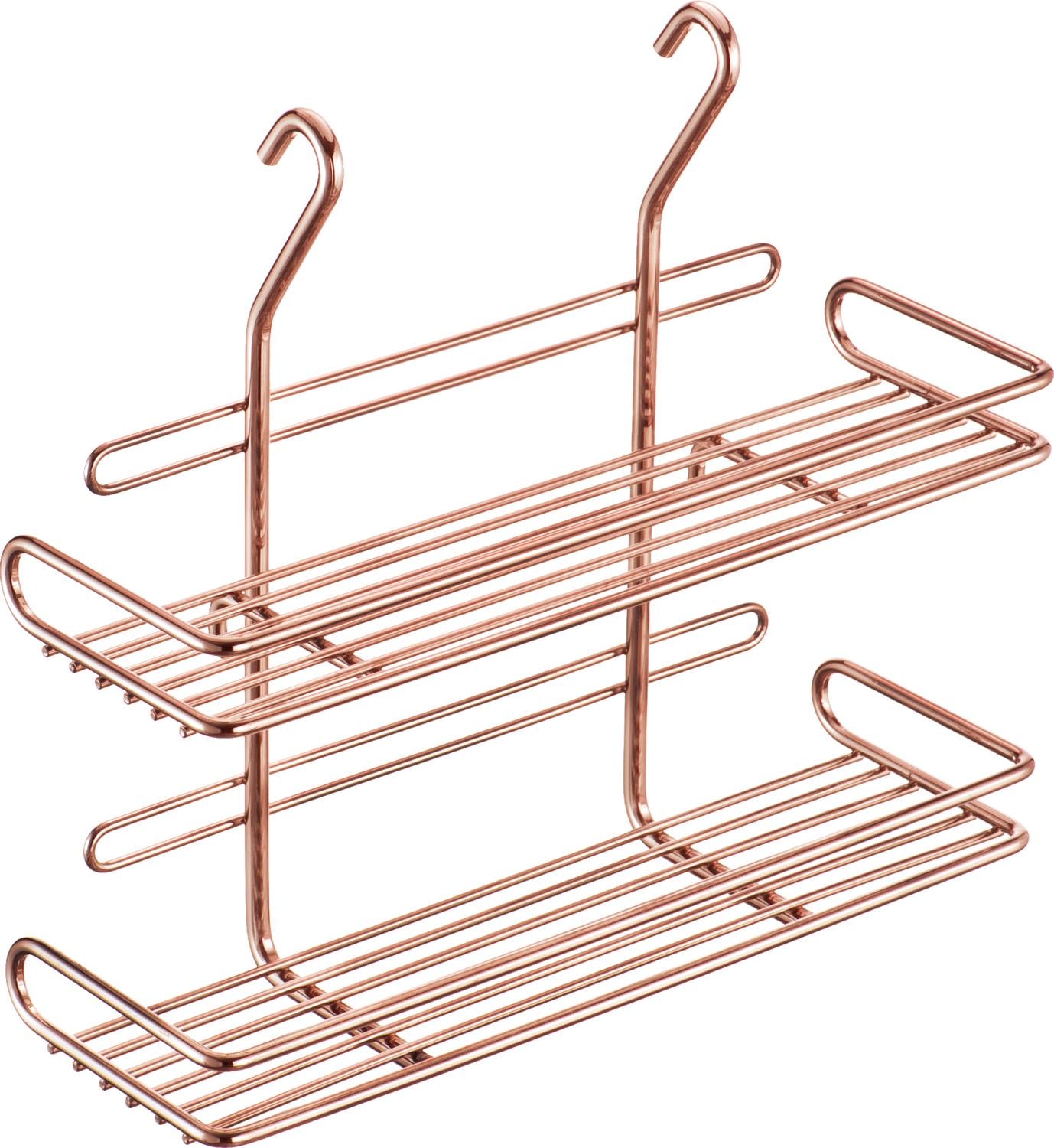 Полка на рейлинг двойная Lemi Медный (30303)