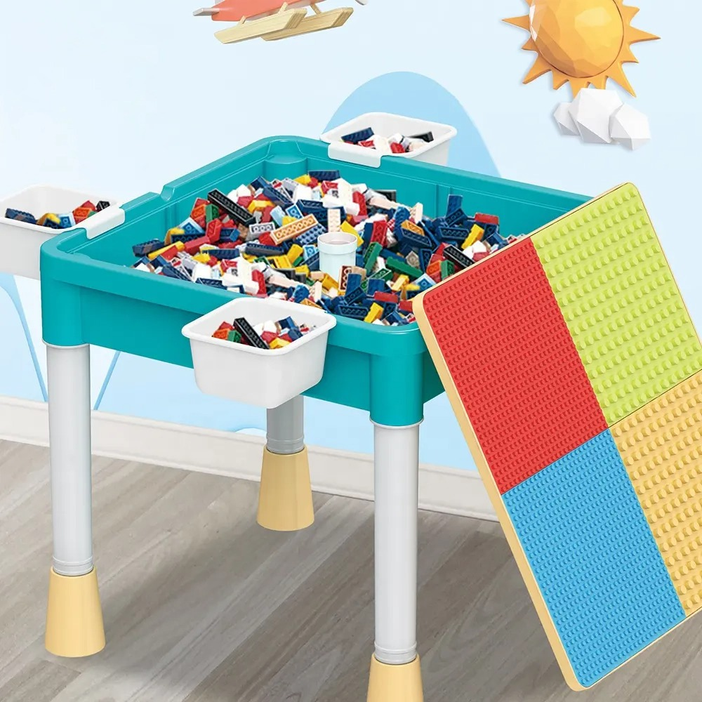 Столик для конструктора Лего стілець/бокові кошики для дет./двостороння стільниця 57x11x48 см (MTT-191418) - фото 3 Столик для конструктора Лего стілець/бокові кошики для дет./двостороння стільниця 57x11x48 см (MTT-191418) - фото 3