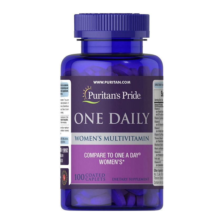 Витамины и минералы для женщин Puritan's Pride One Daily Women's Multivitamin 100 капс. (08853-01) Витамины и минералы для женщин Puritan's Pride One Daily Women's Multivitamin 100 капс. (08853-01)