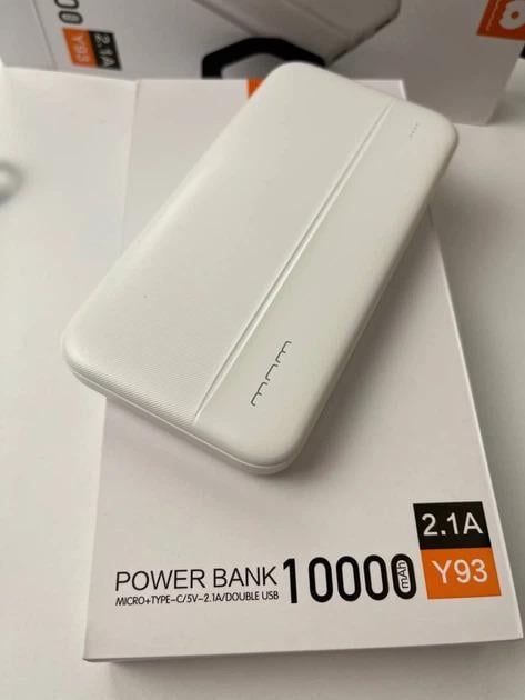 Повербанк WUW Y93 10000 mAh 2x USB Micro Type-C Білий (2493) - фото 5 Повербанк WUW Y93 10000 mAh 2x USB Micro Type-C Білий (2493) - фото 5