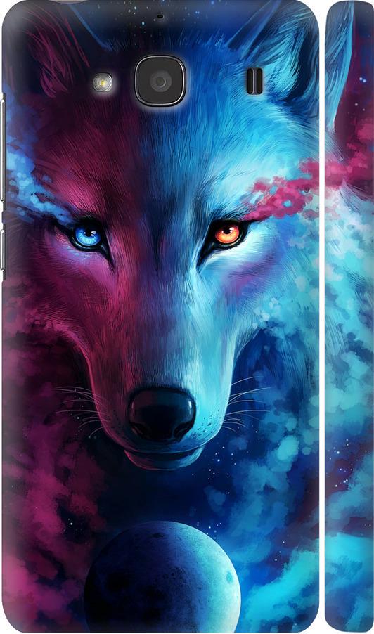 Чехол на Xiaomi Redmi 2 Арт-волк (3999m-98-42517)