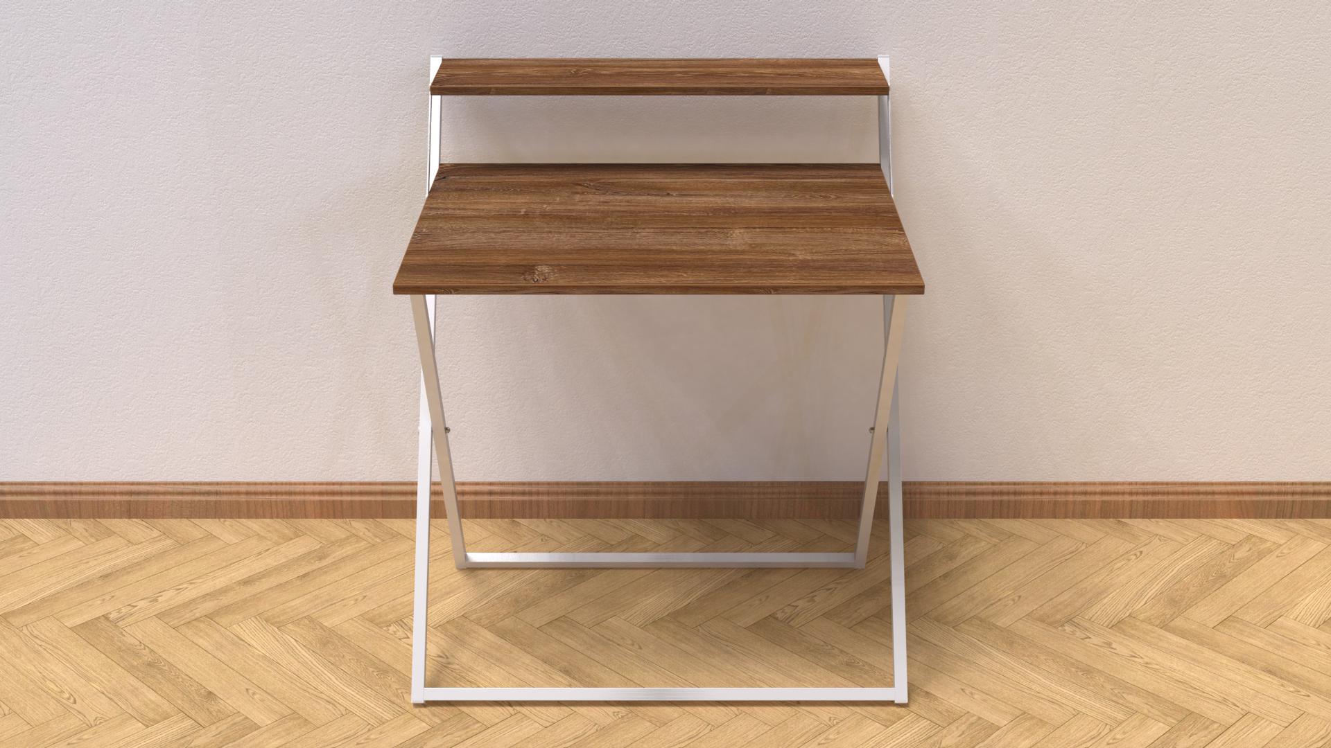 Стіл трансформер комп'ютерний Ferrum-decor Компакт 2 16 мм 750x790x720 мм метал Білий/ДСП Дуб Таверна (KOM213) - фото 1 Стіл трансформер комп'ютерний Ferrum-decor Компакт 2 16 мм 750x790x720 мм метал Білий/ДСП Дуб Таверна (KOM213) - фото 1