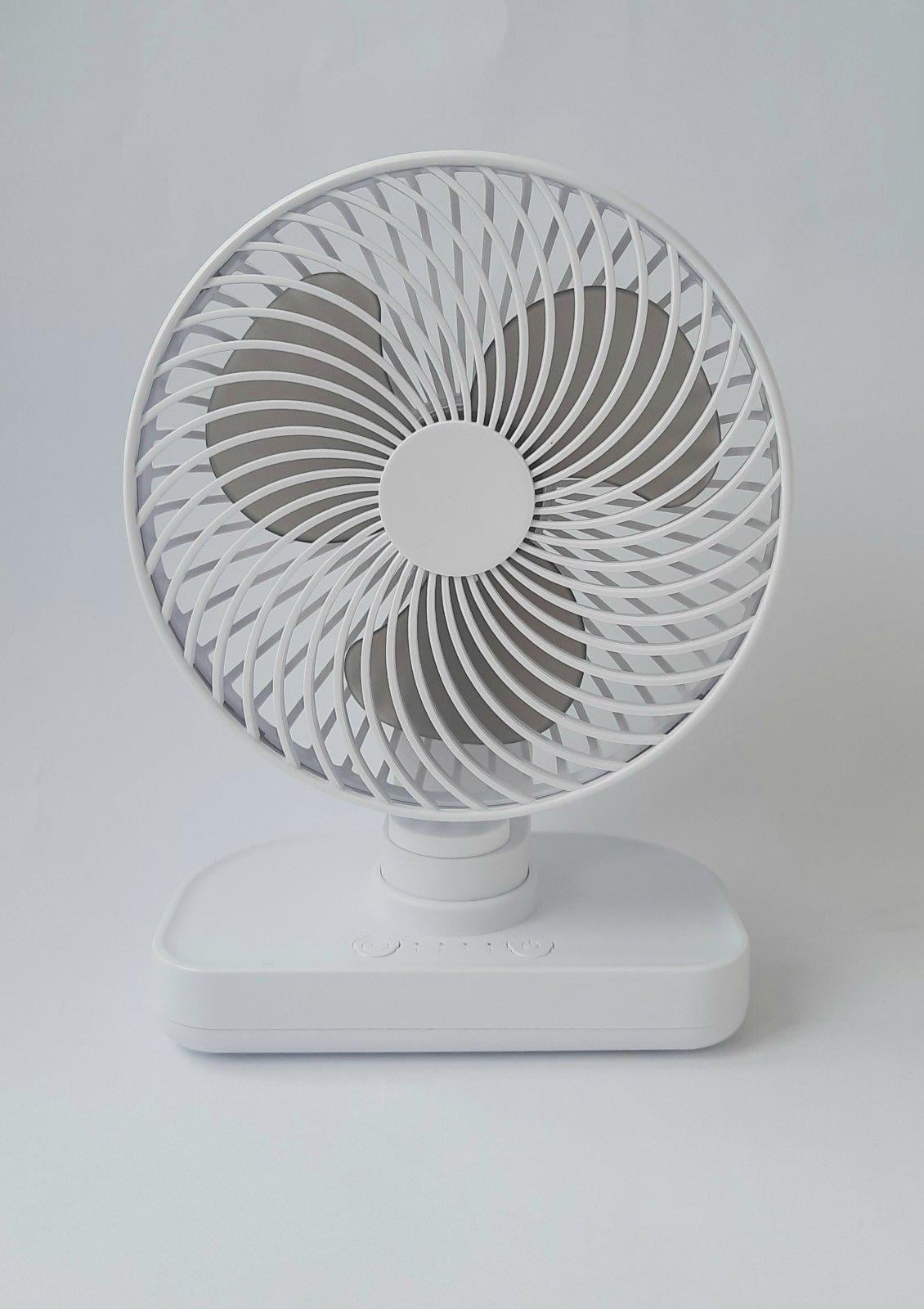 Вентилятор настольный вращающийся Белый (SAM-123W)