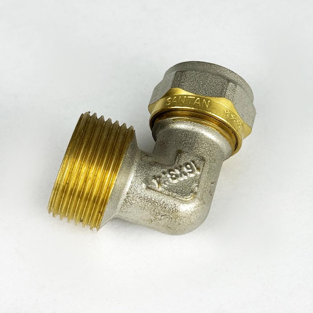 Кут із зовнішнім різьбленням з проточкою SANTAN 16х3/4" (43378) - фото 4 Кут із зовнішнім різьбленням з проточкою SANTAN 16х3/4" (43378) - фото 4