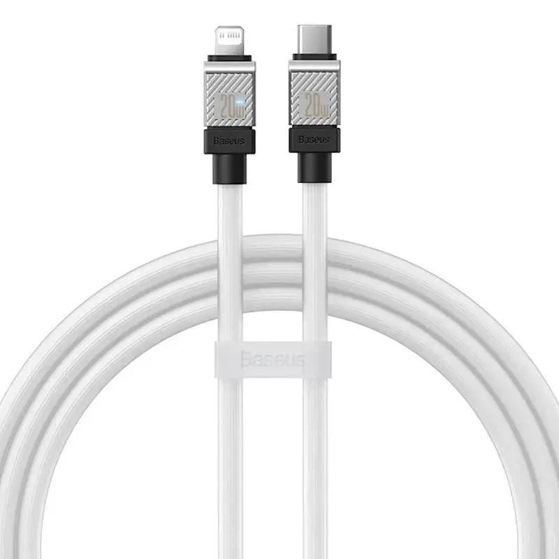 Кабель BASEUS CoolPlay Series Fast Charging Cable Type-C to Lightning CAKW000102 20W 2 м White