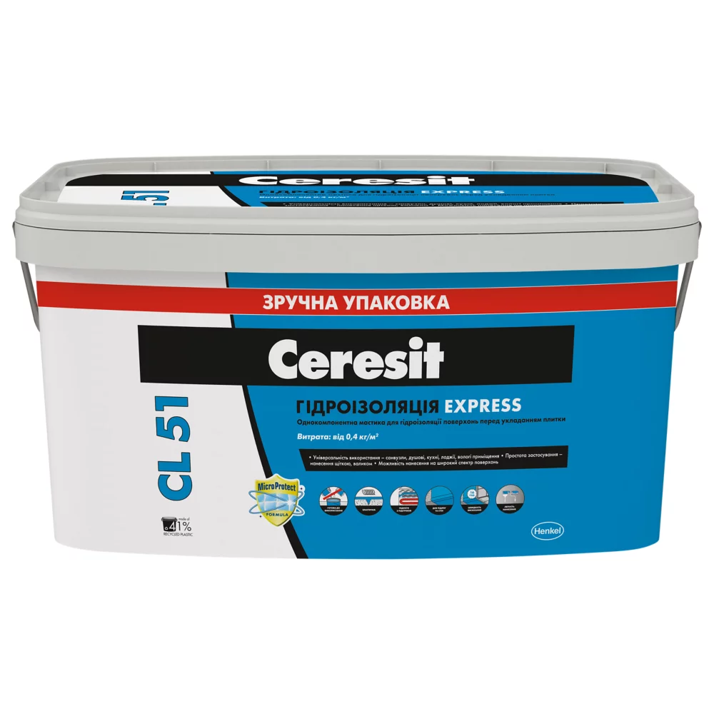 Ceresit CL 51 1-к. гідроізоляційна мастика 14 кг