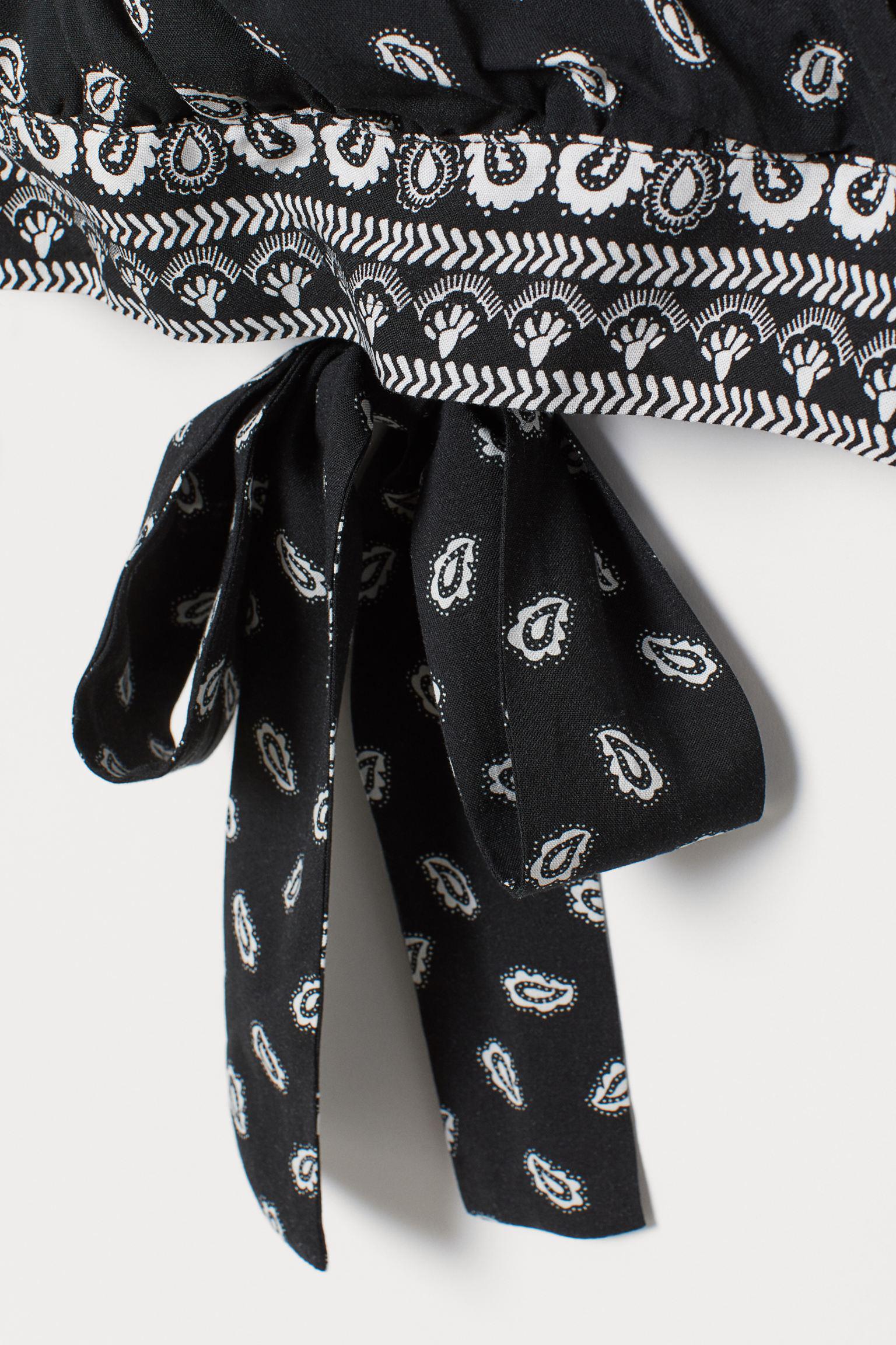 Блуза H&M Узор р. 36 Черный (20056394969) - фото 2 Блуза H&M Узор р. 36 Черный (20056394969) - фото 2