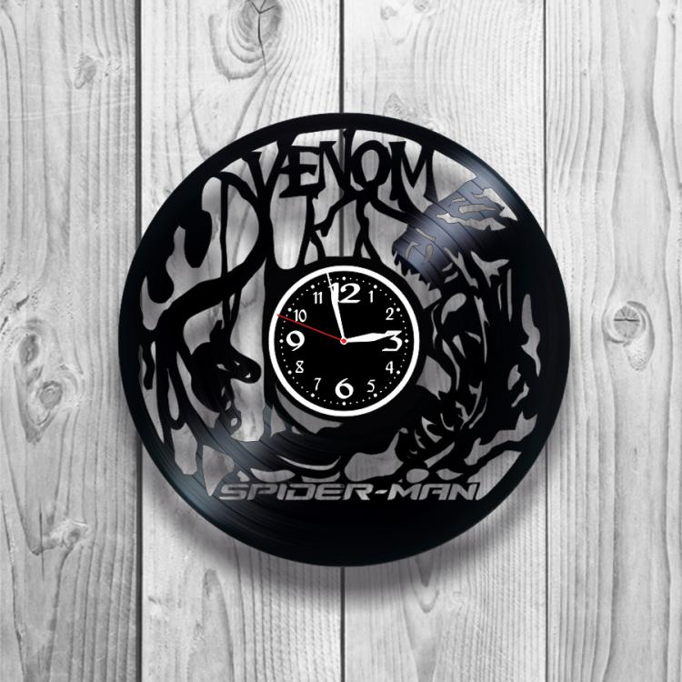 Годинник настінний Venom 0461 з вінилової платівки