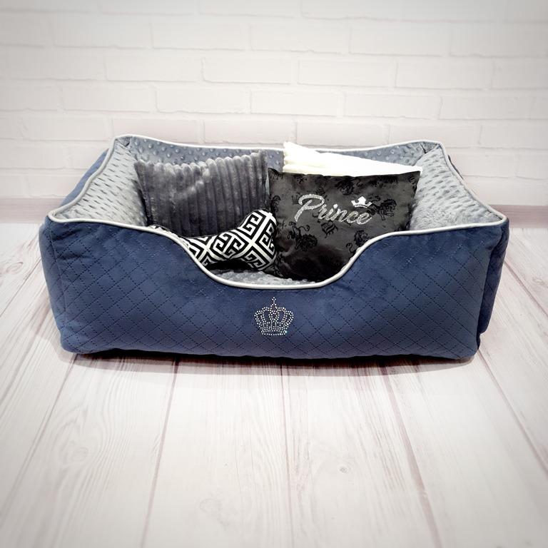 Лежанка для собак Amore mio Cane Брідж Prince до 8 кг 70х50х23 см (DB-0026) - фото 3 Лежанка для собак Amore mio Cane Брідж Prince до 8 кг 70х50х23 см (DB-0026) - фото 3