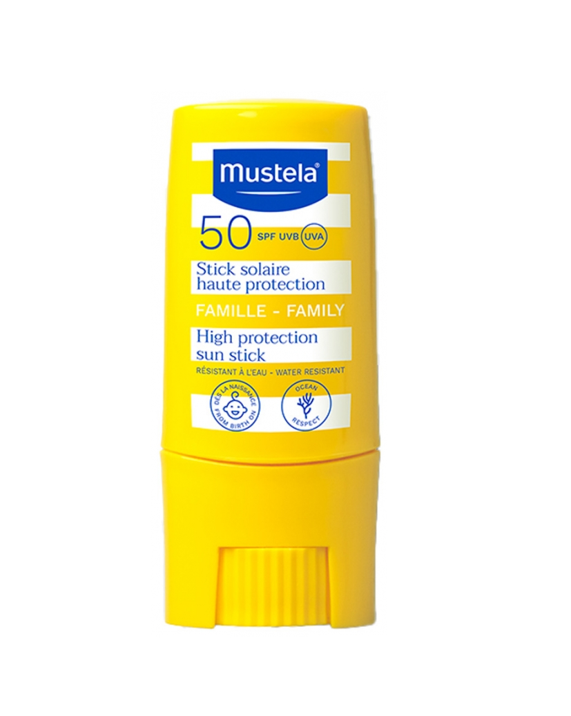 Стик солнцезащитный Mustela High Protection Sun SPF50 Family 9 мл (3504105037772)