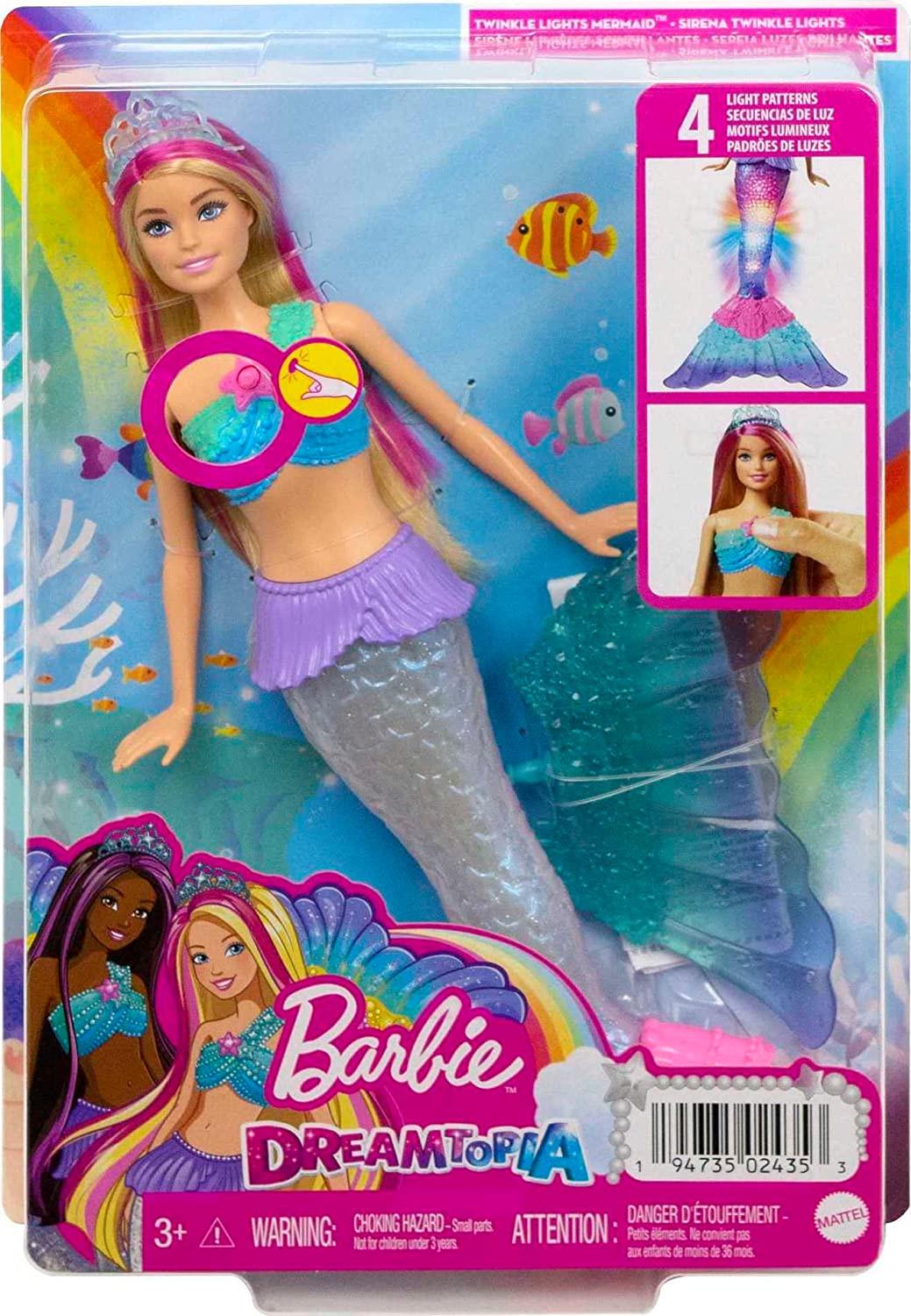 Лялька Barbie Dreamtopia Twinkle Lights Mermaid Doll (BR0258) - фото 6