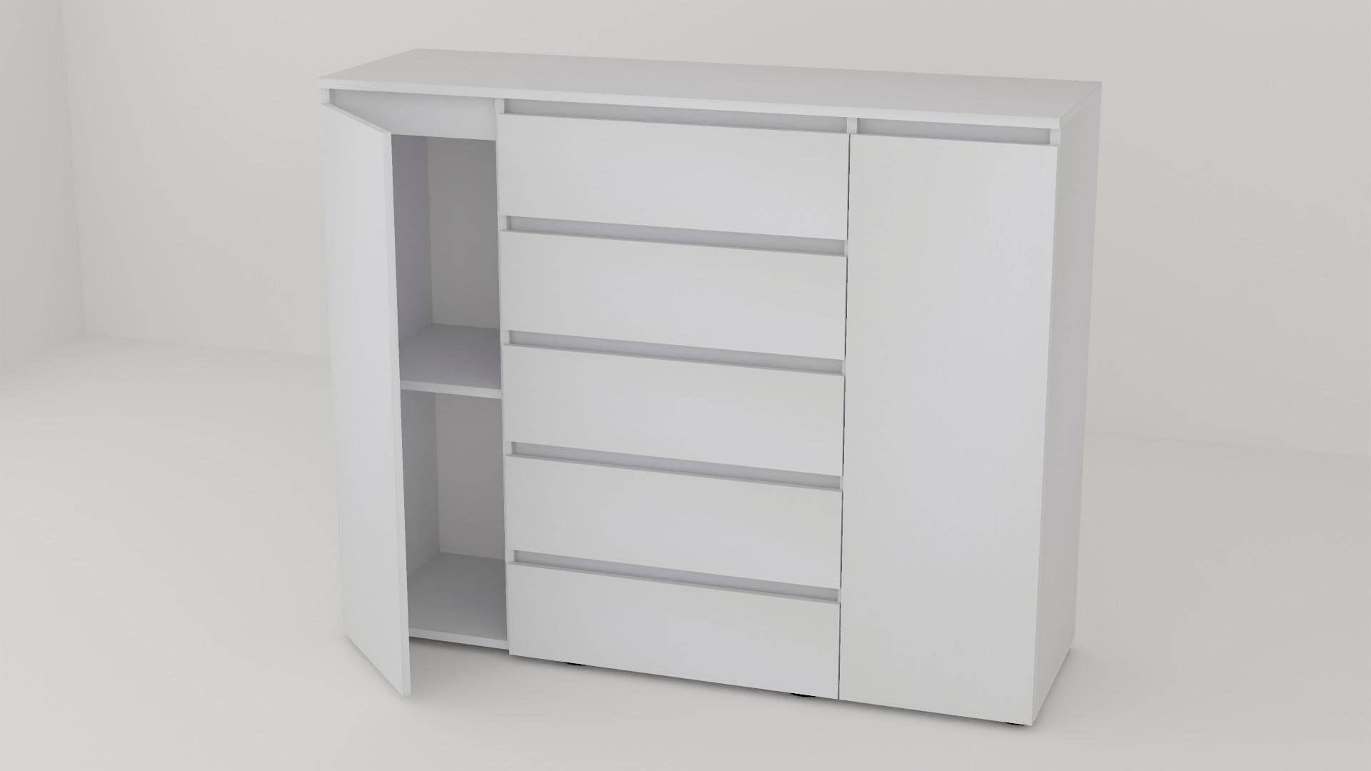 Комод Алекса СН-151/55 140х55х111 см Білий