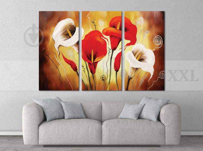 Модульна картина Poster-land Абстракція Квіти Art-153_XXL