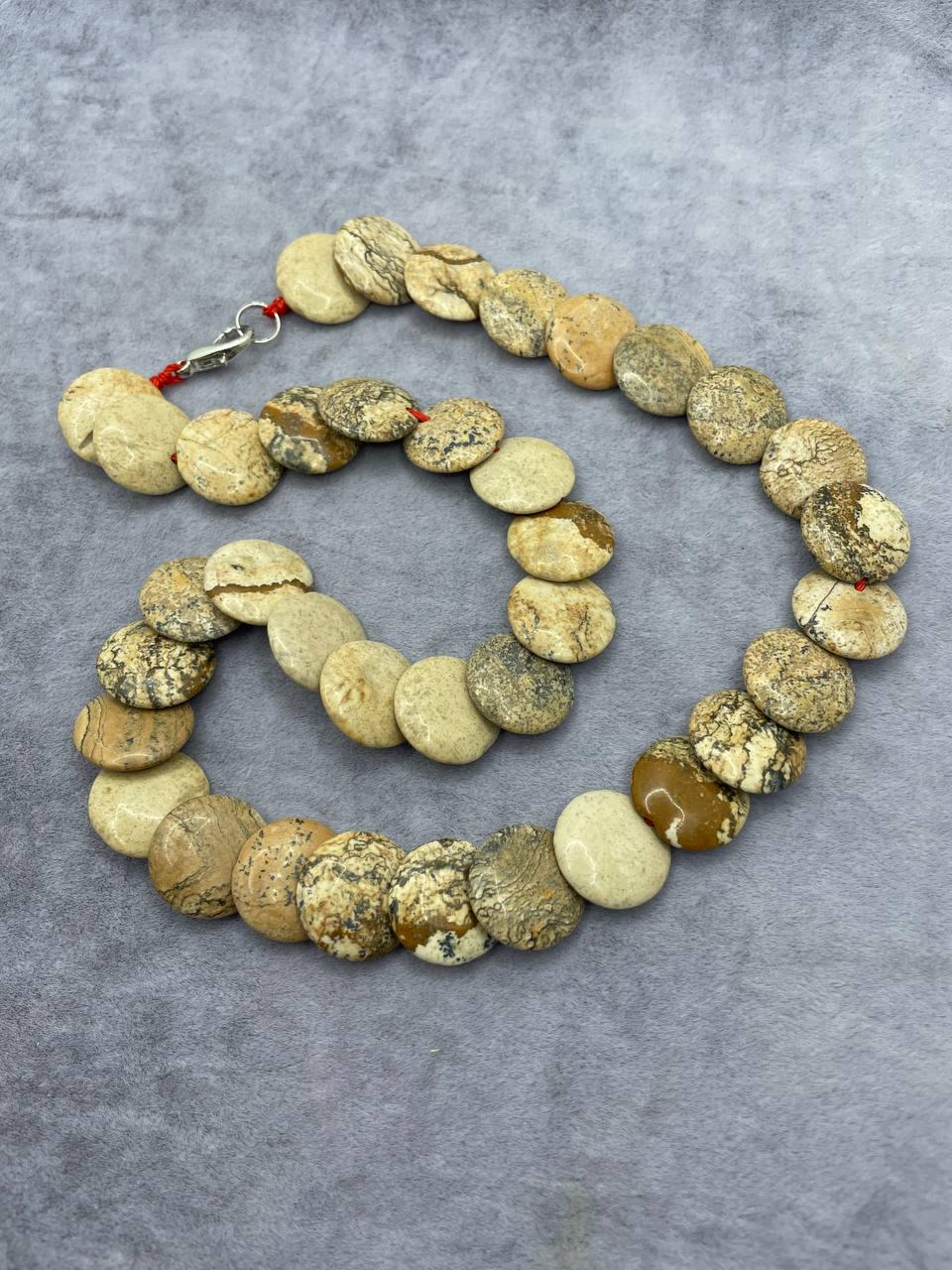 Намисто яшма 45 см Коричневий (645)