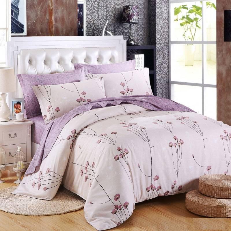 Комплект постельного белья Viluta Цветы семейный ранфорс 17109 Сиренево-розовый (DR013044) Комплект постельного белья Viluta Цветы семейный ранфорс 17109 Сиренево-розовый (DR013044)