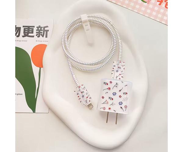Защита для зарядного устройства и кабеля Flowers 20 W (1309) Защита для зарядного устройства и кабеля Flowers 20 W (1309)