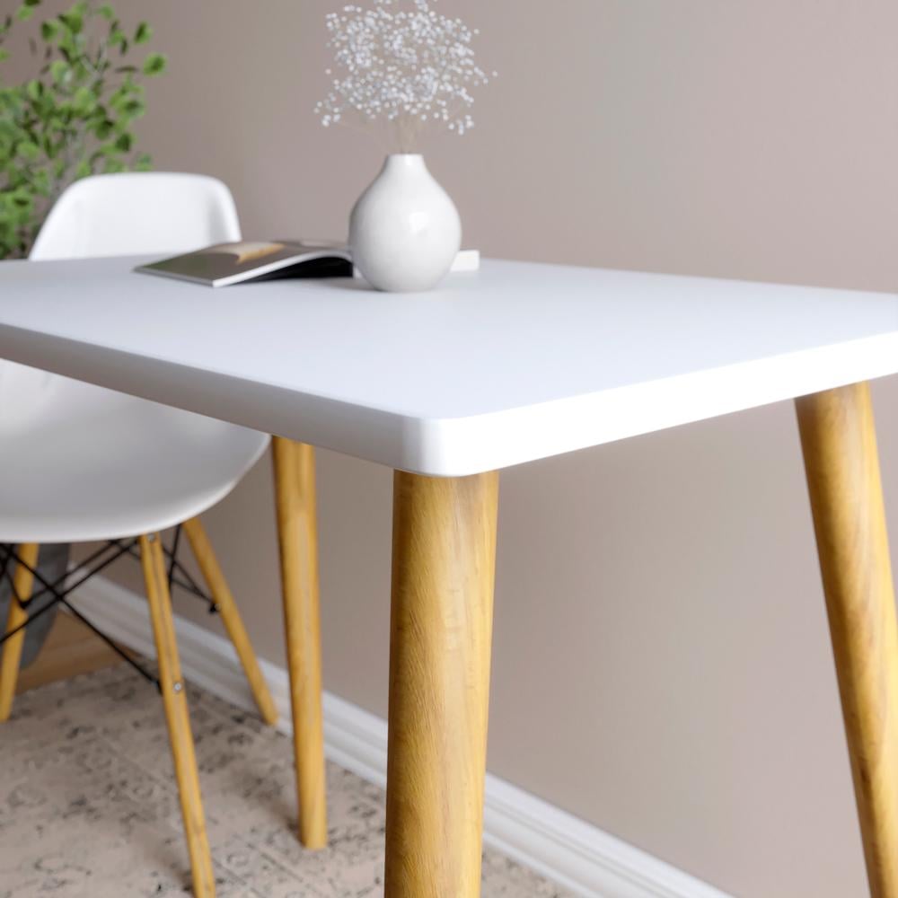 Обеденный стол Lion Маями-2 деревянные ножки 900х600х730 мм Нимфея Альба Белый (26430435) - фото 4 Обеденный стол Lion Маями-2 деревянные ножки 900х600х730 мм Нимфея Альба Белый (26430435) - фото 4