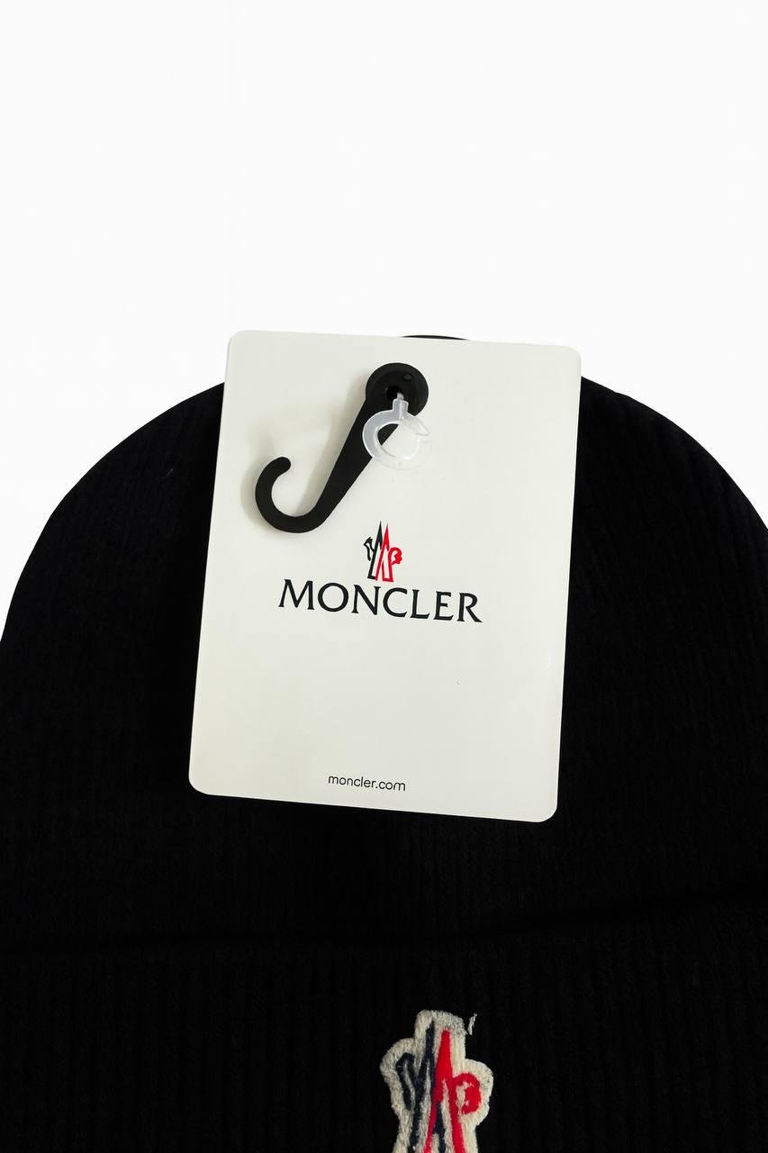 Шапка Moncler Черный (HAT-MON-001-BLK) - фото 2