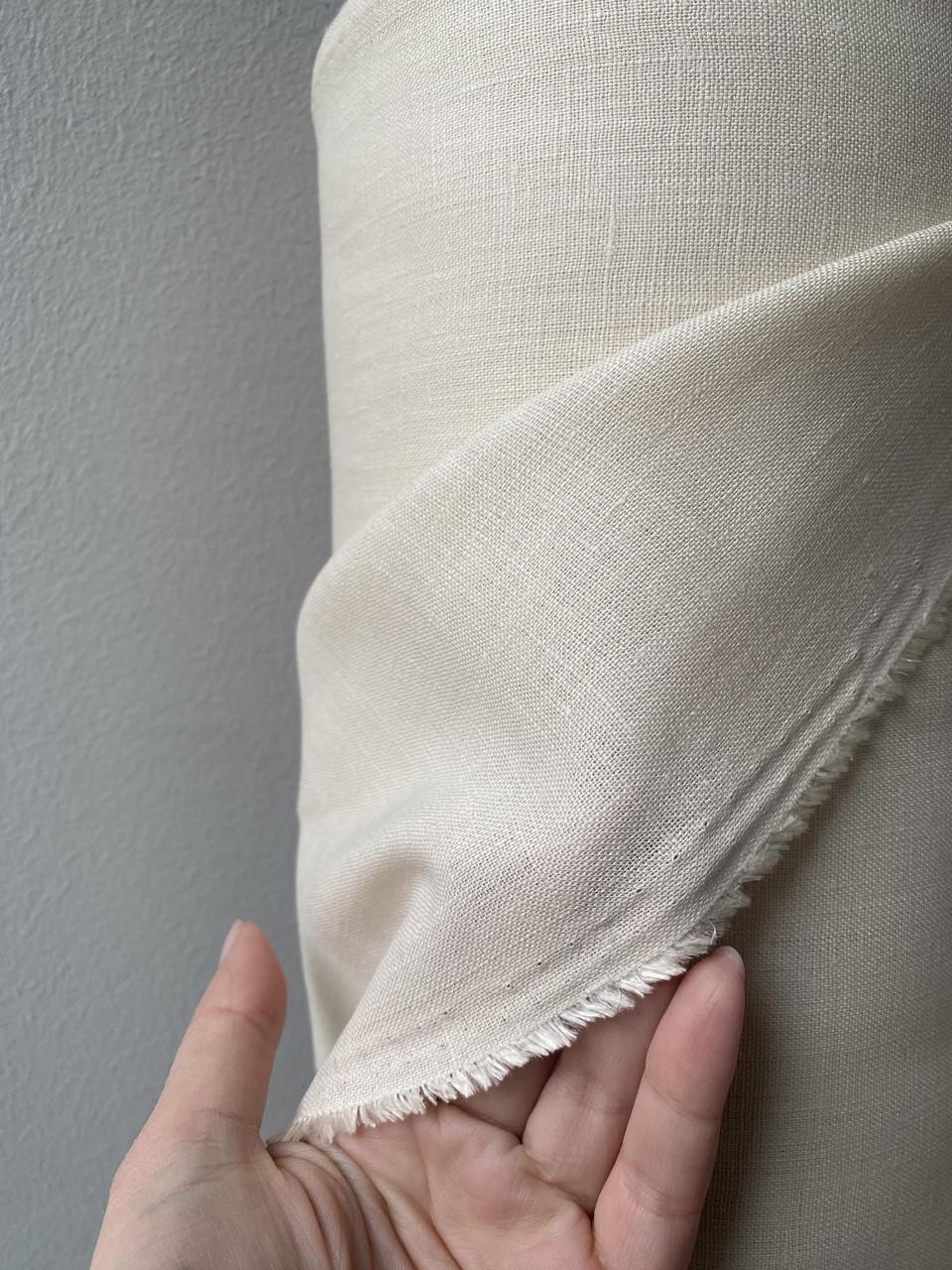 Ткань костюмная LINEN PLUS льняная 143 см 1656 Бежевый - фото 2 Ткань костюмная LINEN PLUS льняная 143 см 1656 Бежевый - фото 2