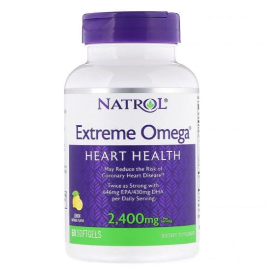 Омега 3 Natrol Extreme Omega 2400 мг 60 Softgels Lemon (NTL-04510)