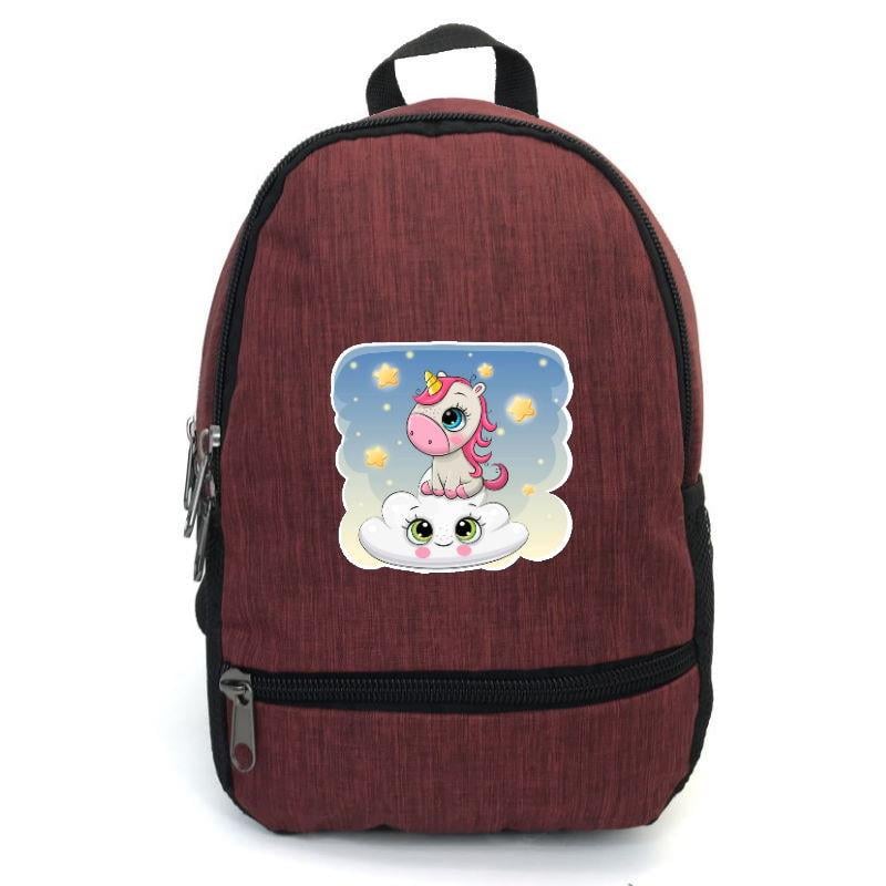 Школьный рюкзак детский Cappuccino Toys EDN-0029 с принтом Unicorn 12,5 л Красный (1369989205)