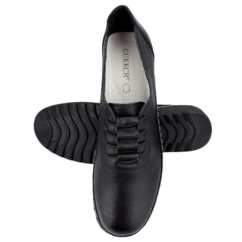 Мокасини жіночі шкіряні батали 2073-1 p. 42 26,5 см Чорний