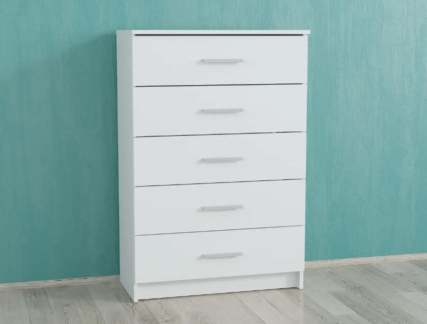 Комод на 5 шухляд вузький Білий (Р90) - фото 2 Комод на 5 шухляд вузький Білий (Р90) - фото 2