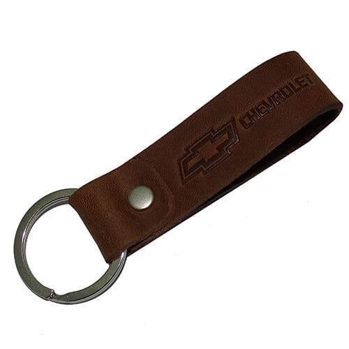 Брелок автомобильный кожаный c лого Chevrolet (110615)