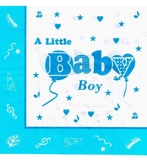 Салфетки праздничные Baby boy 20 шт. 33х33 см (51121)