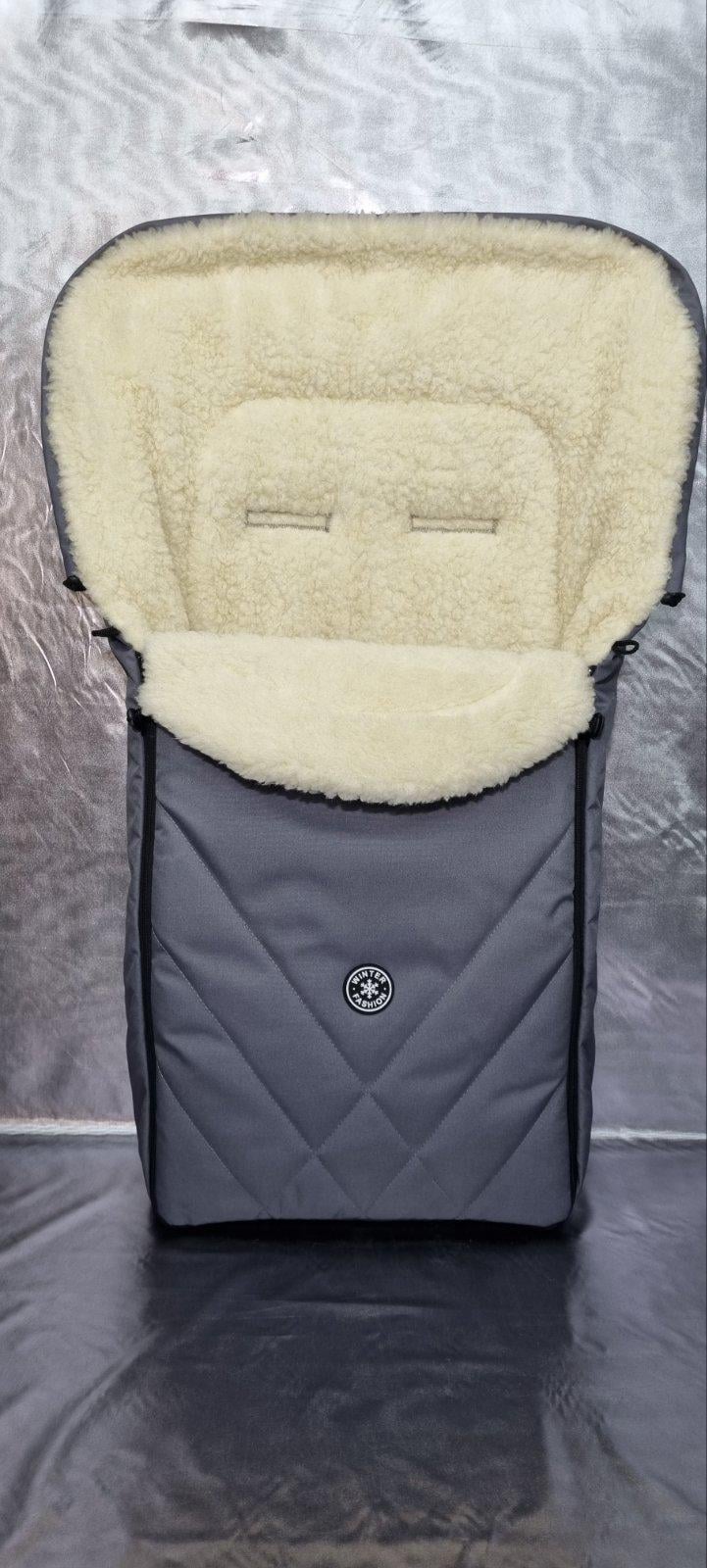 Конверт-чохол зимовий в коляску For Kids Winter Сірий (906)