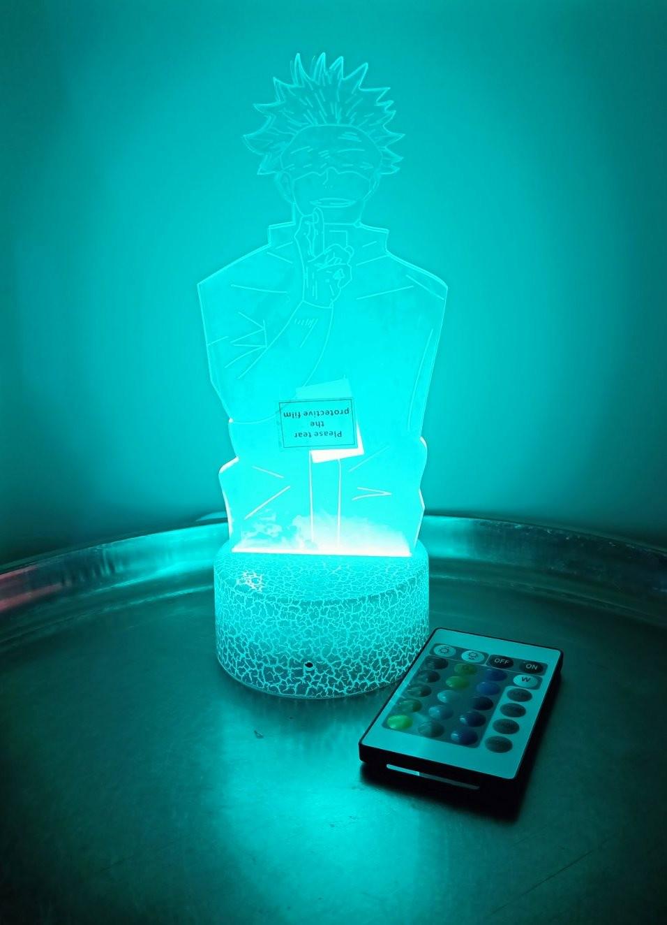 Ночник акриловый 3D Аниме Магическая битва Годжо Сатору 16 цветов с пультом (23814565) Ночник акриловый 3D Аниме Магическая битва Годжо Сатору 16 цветов с пультом (23814565)