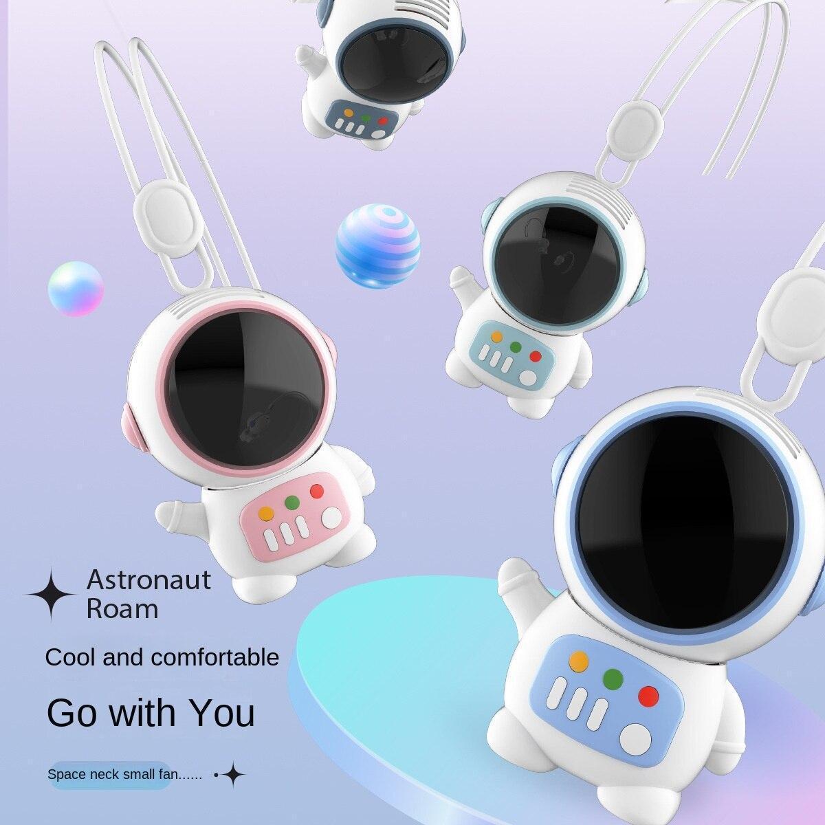 Вентилятор на шею безлопастной Good Idea Астронавт USB зарядка Белый (212454Ю) - фото 2
