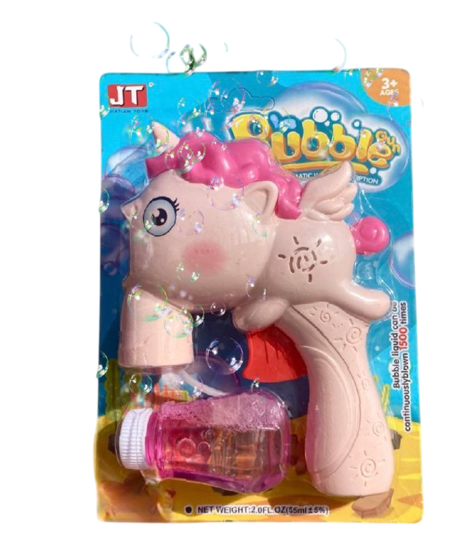 Пистолет с мыльными пузырями JT 6904 Единорожка Розовый (2537510405)