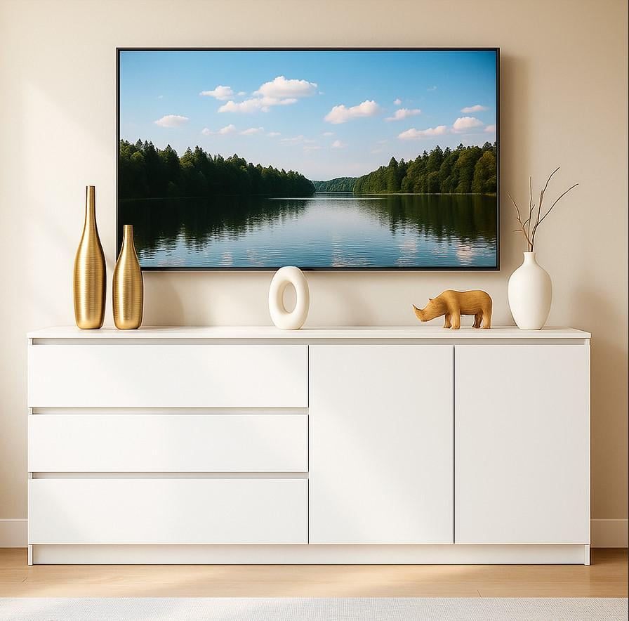 Комод Мастер Форм Мастер левосторонний 1580х376х730 мм Белый (20222)