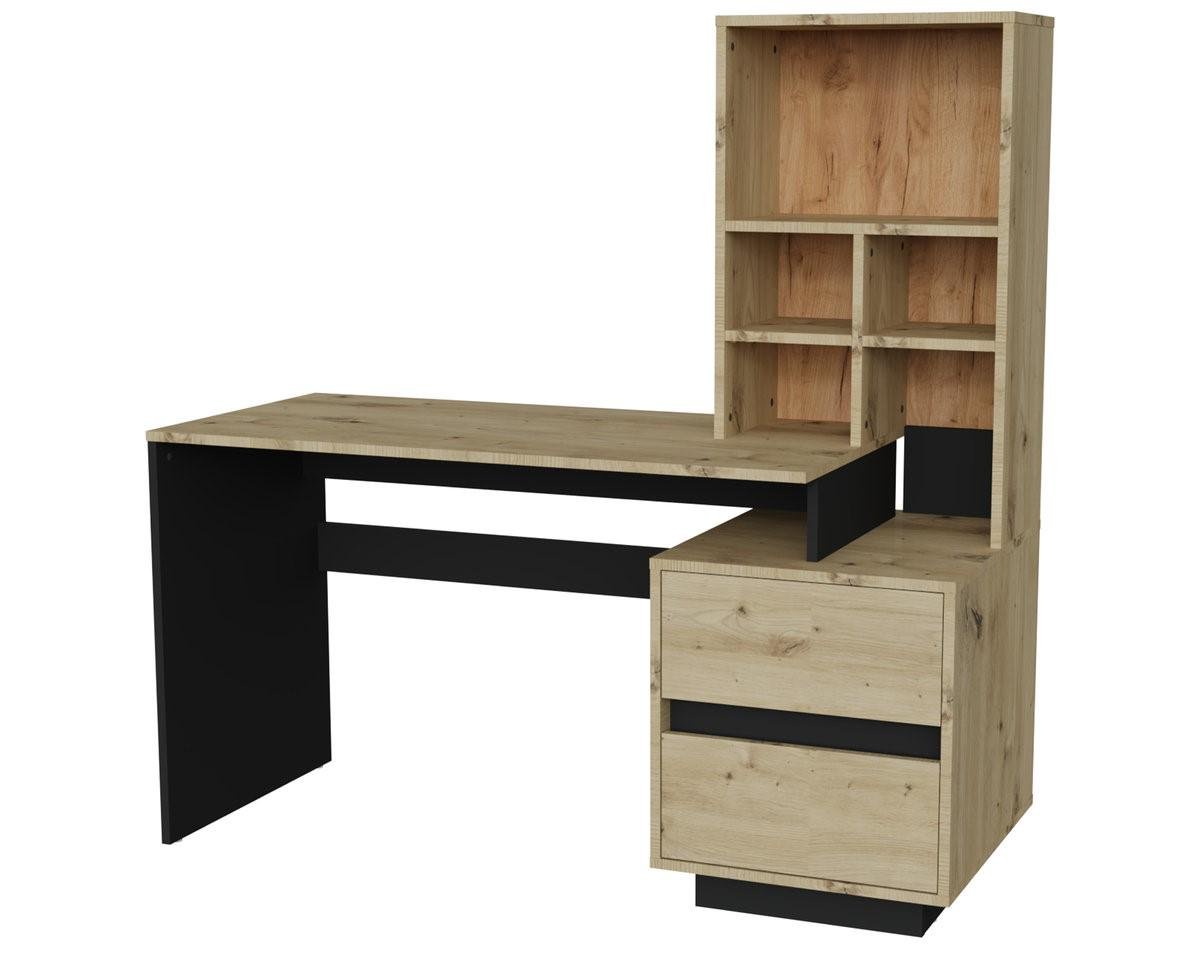 Компьютерный стол Intarsio HECTOR_D/C_R 150х60 Дуб артизан/Черный (28710944) Компьютерный стол Intarsio HECTOR_D/C_R 150х60 Дуб артизан/Черный (28710944)