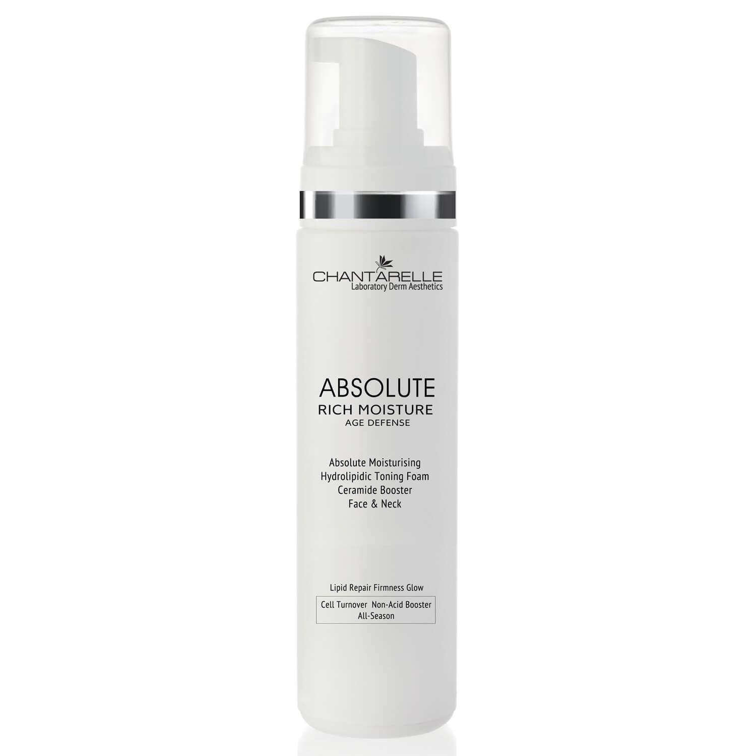 Піна зволожуюча гідроліпідна тонізуюча для обличчя та шиї Absolute Moisturising Hydrolipidic Toning Foam Ceramide Booster Face&Neck 200 мл