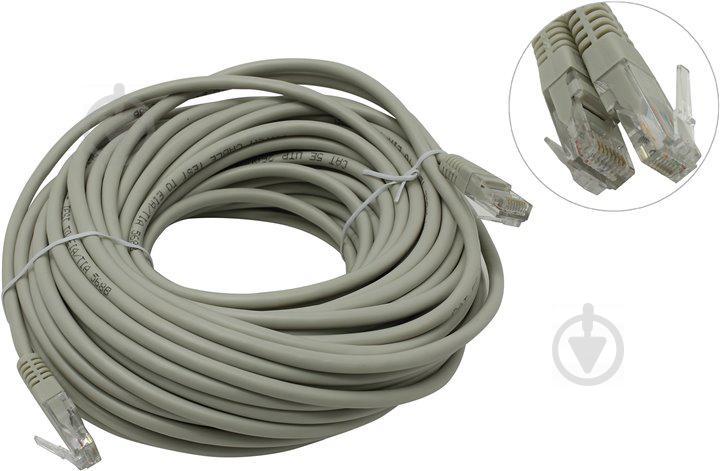 Патч корд MHZ RJ45 LAN 13525-10  20 м Серый (007477) - фото 2