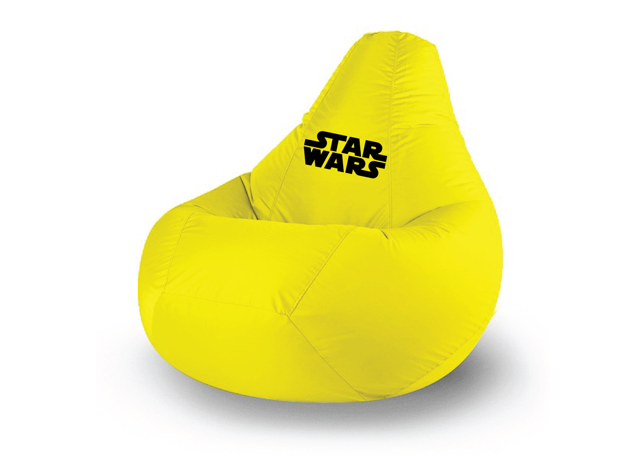 Кресло мешок BIG YETI Звездные Войны Zanotta-111 130x90 см ткань полиэстер Желтый (1402925850)