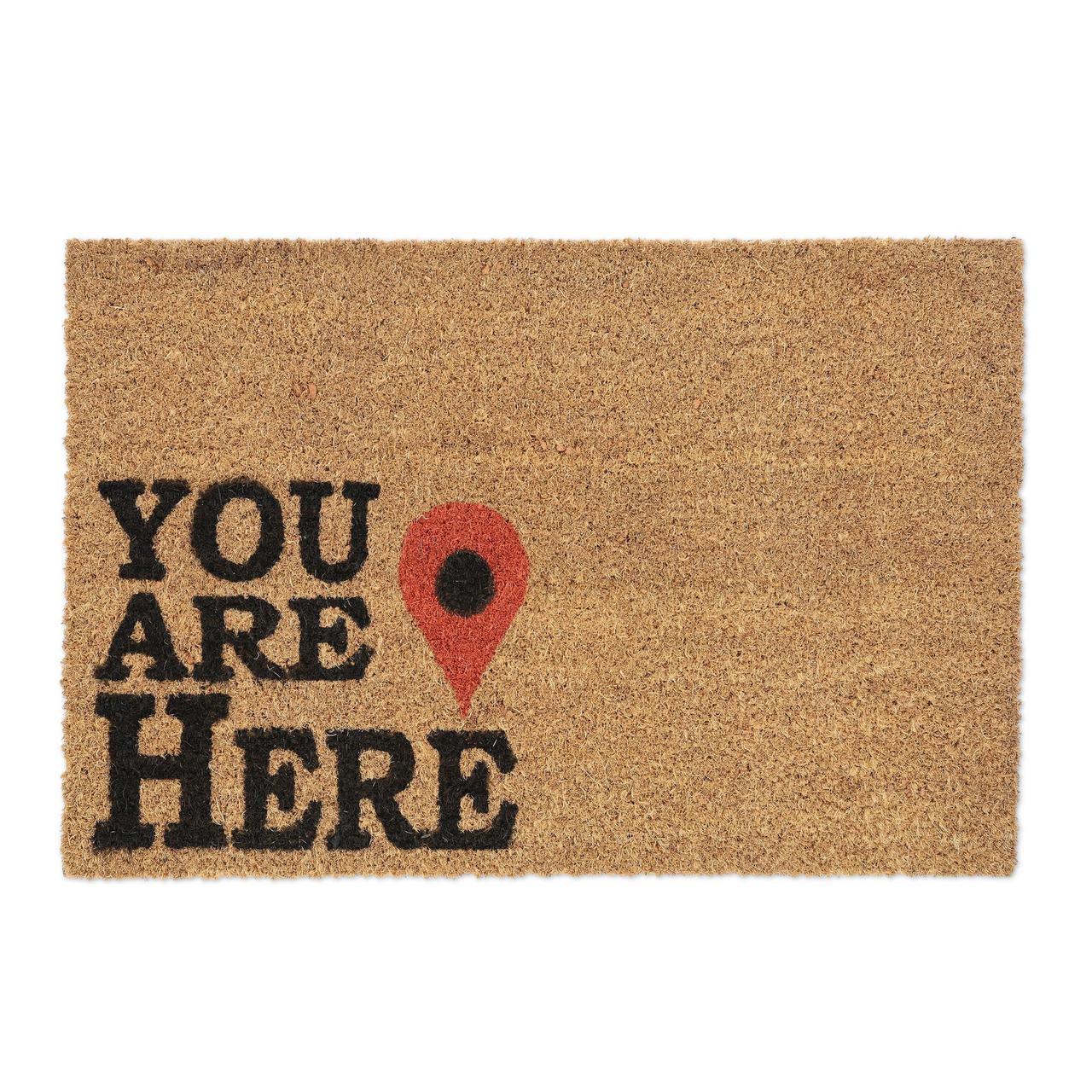 Коврик Relaxdays You Are Here кокосовое волокно 60x40 см (10039049)