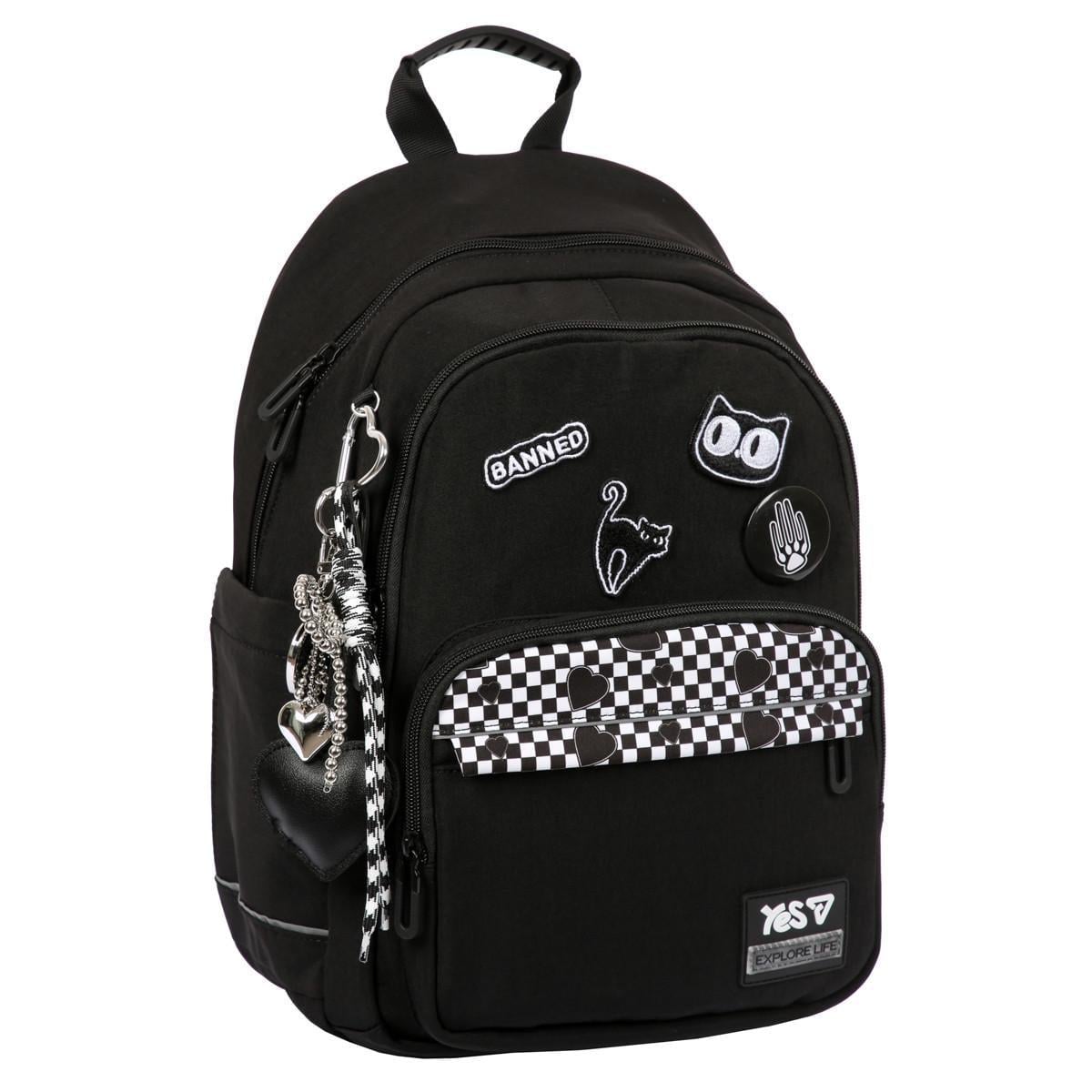 Рюкзак школьный YES Black Cat TS-47M для девочки 40 см (550306) Рюкзак школьный YES Black Cat TS-47M для девочки 40 см (550306)