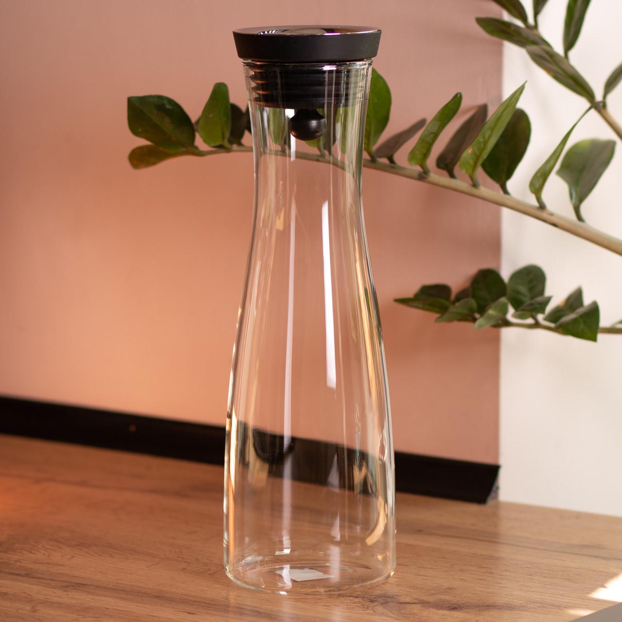 Графін із кришкою для води/соку/лимонаду скляний 1,2 л (HP-19-43) - фото 5 Графін із кришкою для води/соку/лимонаду скляний 1,2 л (HP-19-43) - фото 5