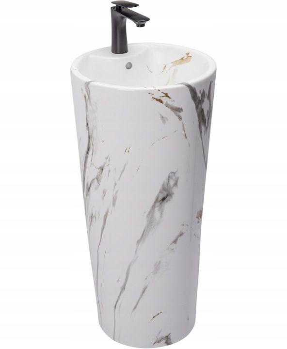 Умывальник накладной REA BLANKA MARBLE MATT REA-U8704 400x400x840 мм Мрамор (133209)