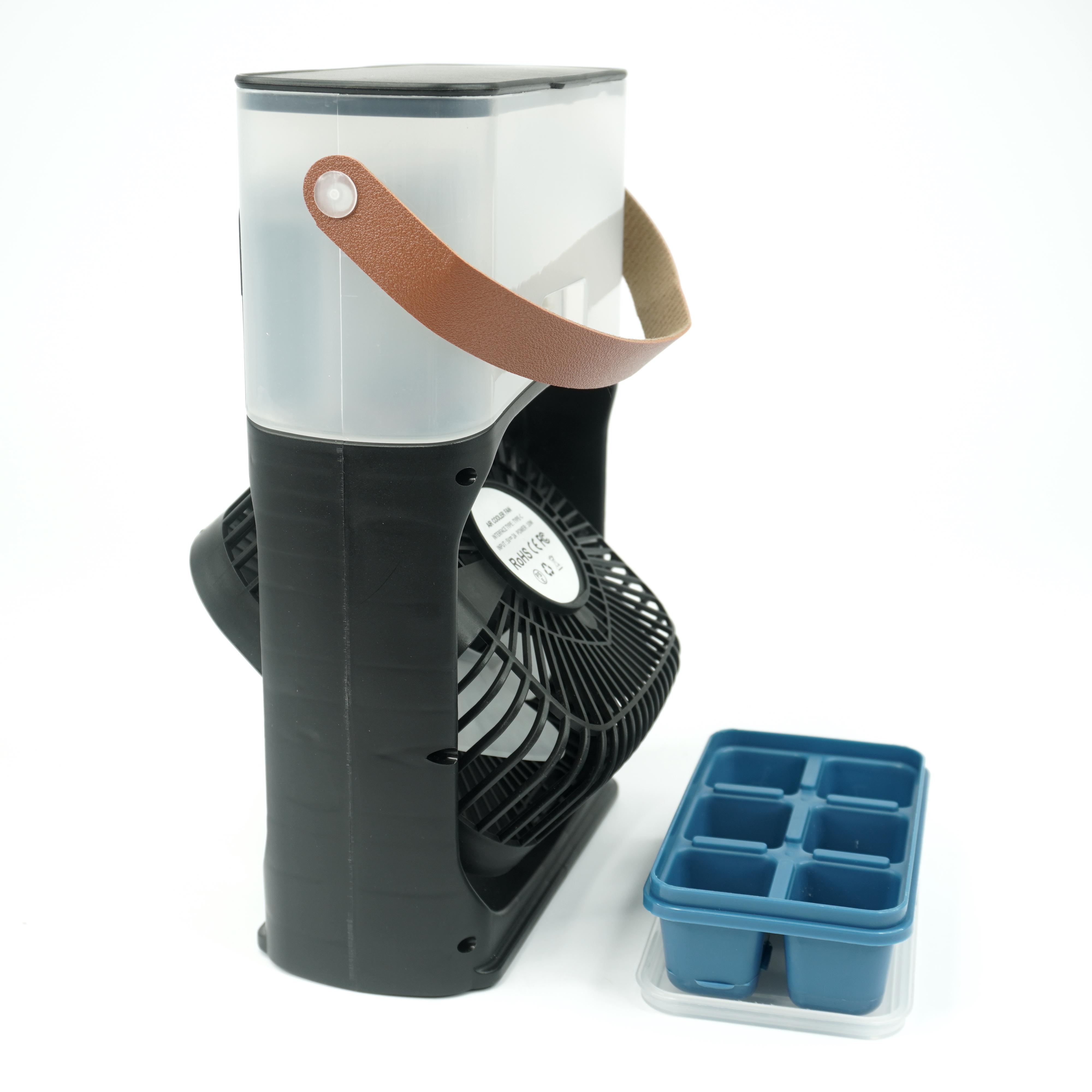 Вентилятор-зволожувач Air Cooler Fan 4в1 настільний USB з підсвічуванням та формою для льоду (021863) - фото 9 Вентилятор-зволожувач Air Cooler Fan 4в1 настільний USB з підсвічуванням та формою для льоду (021863) - фото 9