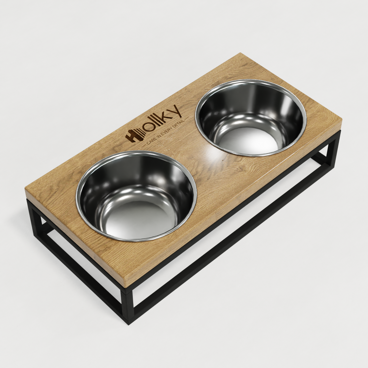 Миски на подставке для маленьких собак и котов Hollky Base S 2х0,45 л (BS-36187-BLNT) - фото 7