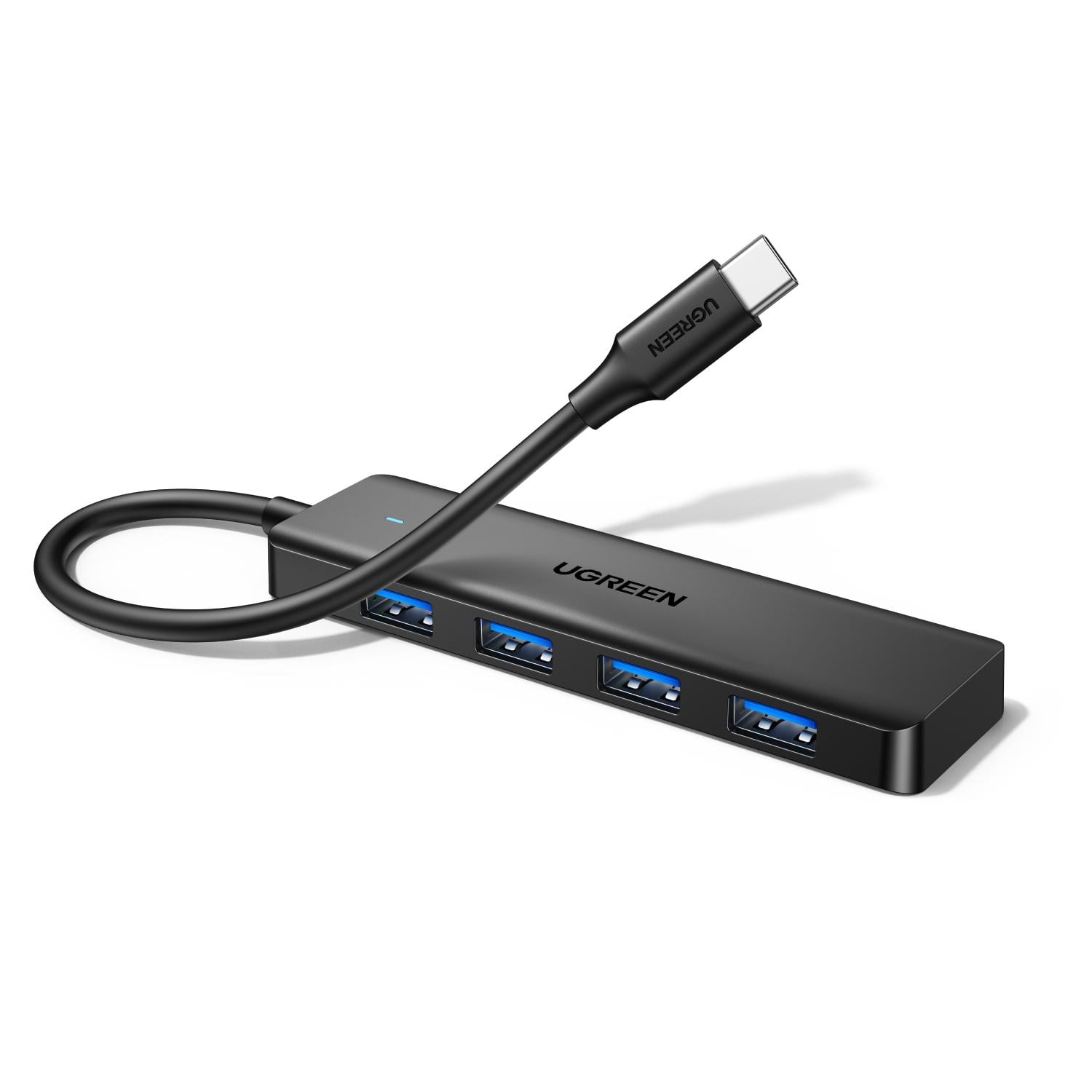 USB-хаб UGREEN CM219 0,15 м USB-C на 4хUSB-A USB 3.2 Gen 1 Черный (35461)