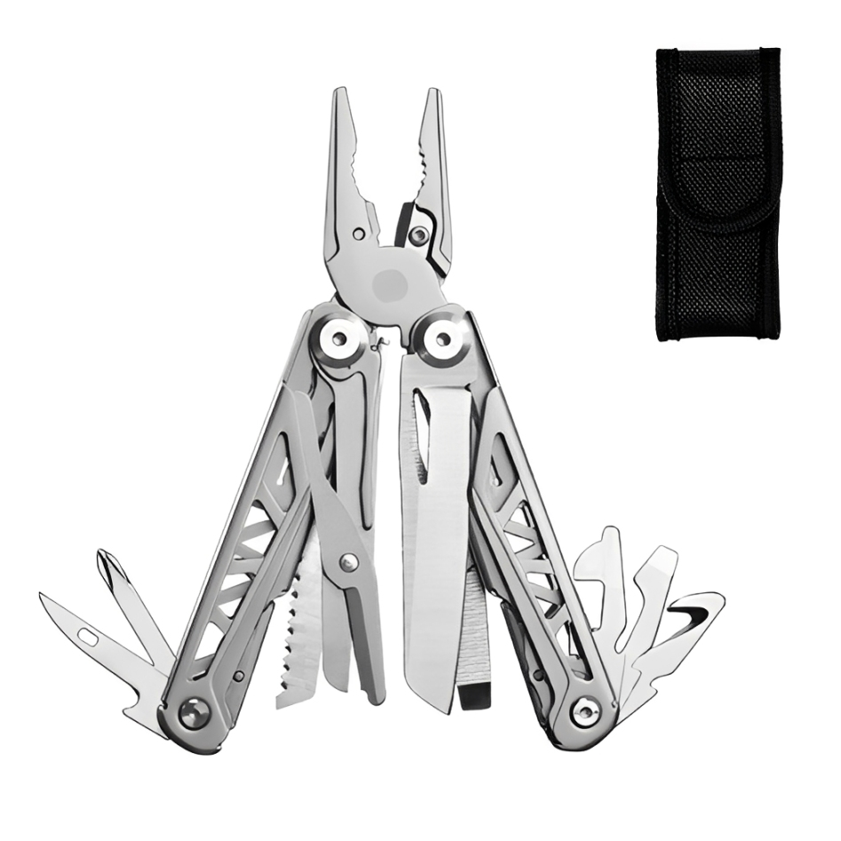 Мультитул Grand Harvest GHK6 16в1 с чехлом на ремень Silver (001221)