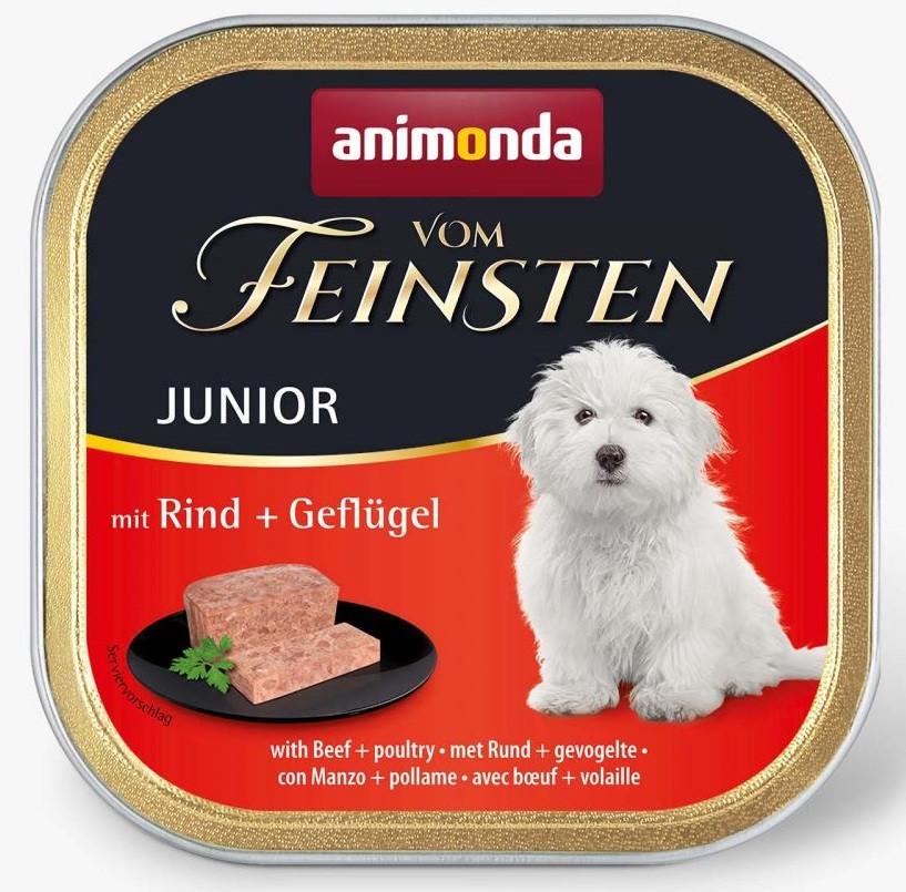 Корм влажный для щенков Animonda Vom Feinsten Junior with Beef/Poultry 150 г (1830807837)