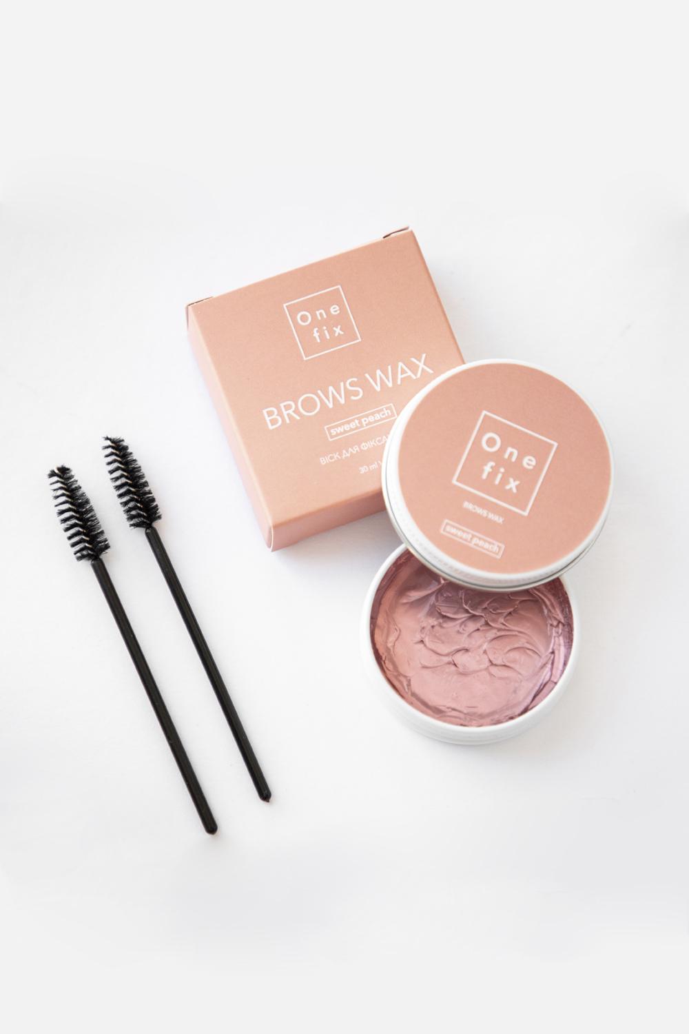 Віск для фіксації брів One fix Brows Wax sweet peach 30 мл (1EOFBWSP30) - фото 1