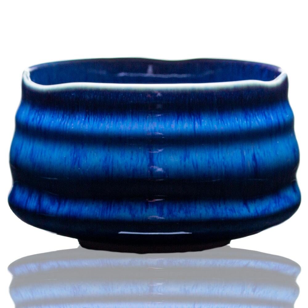 Чаван раку для чаю матча Аквамариновий